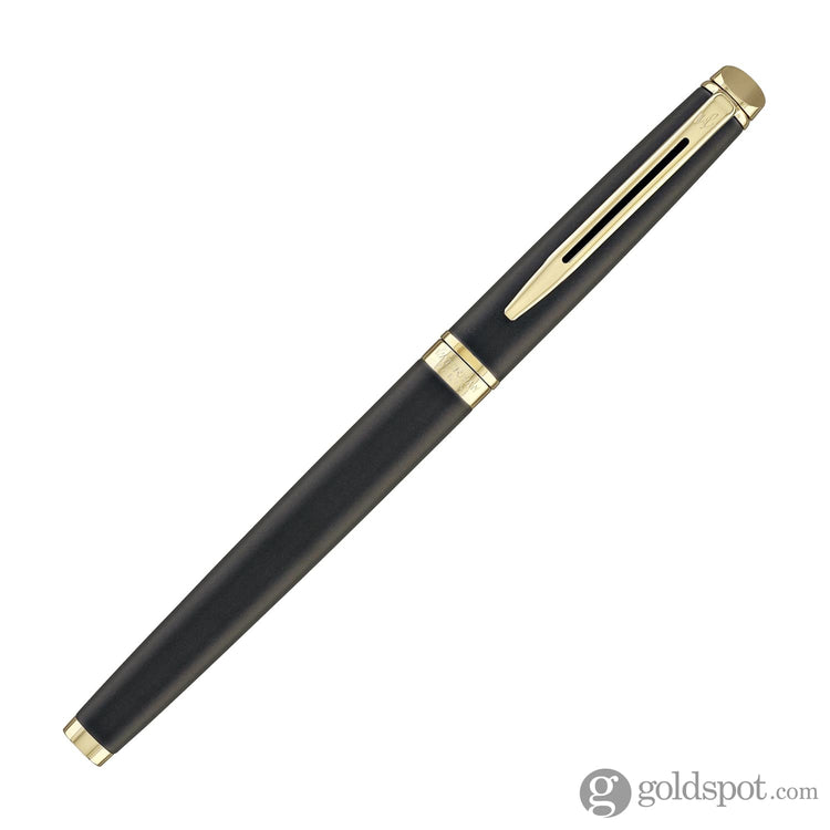 Waterman Hémisphère Rollerball Pen in Lava Black with Gold Trim Rollerball Pen
