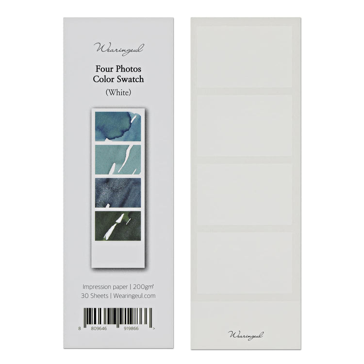 Wearingeul Four Photos Color Swatch in White Bottled Ink
