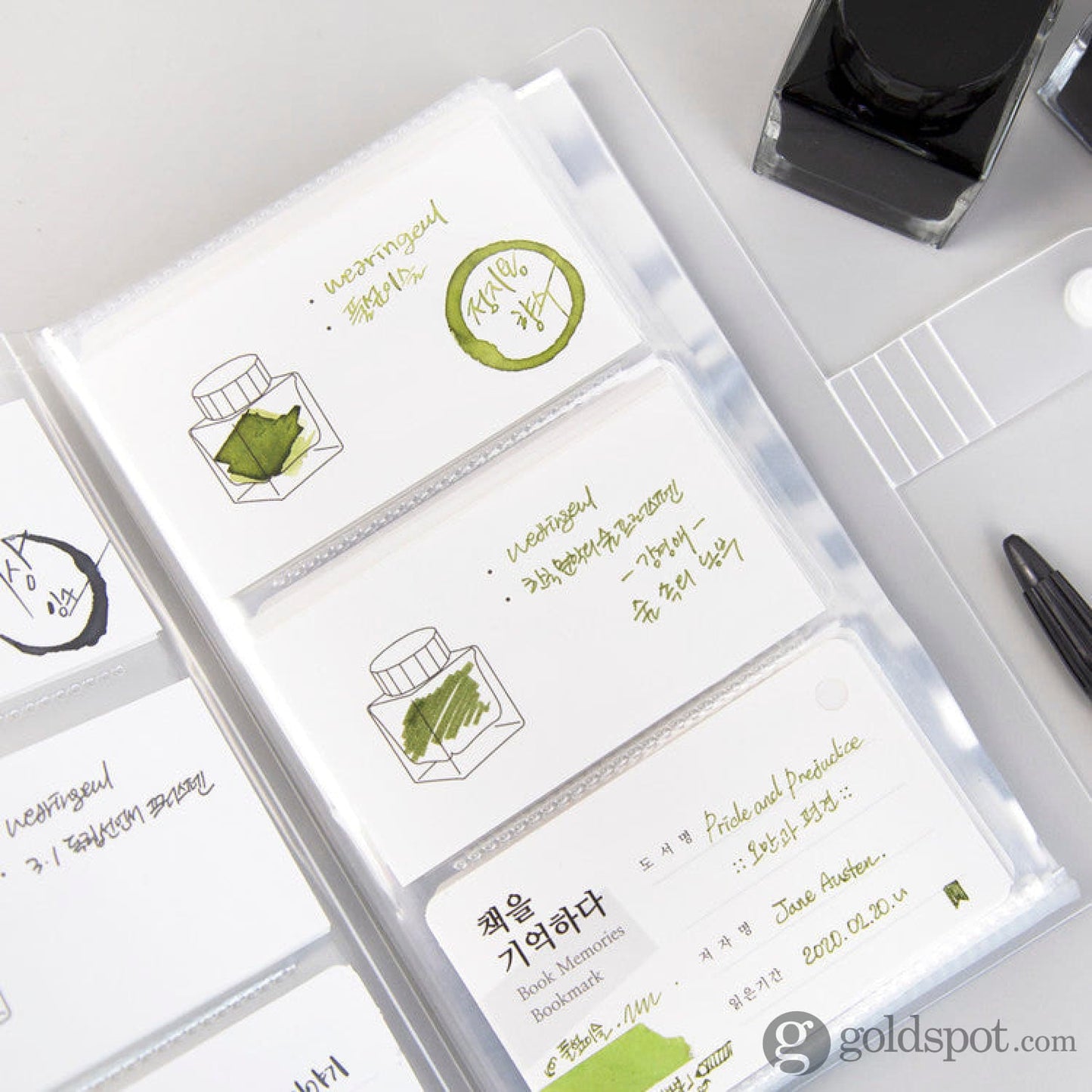 Wearingeul Ink Color Card Binder Bottled Ink