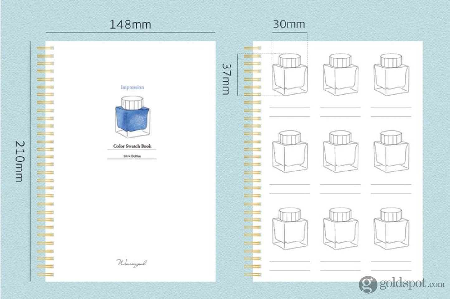 Wearingeul Ink Color Swatch Book Bottled Ink