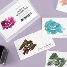 Wearingeul Smile Cat Ink Swatch Card Bottled Ink