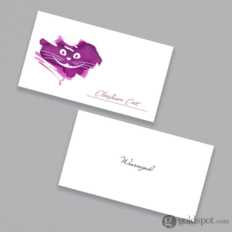 Wearingeul Smile Cat Ink Swatch Card Bottled Ink
