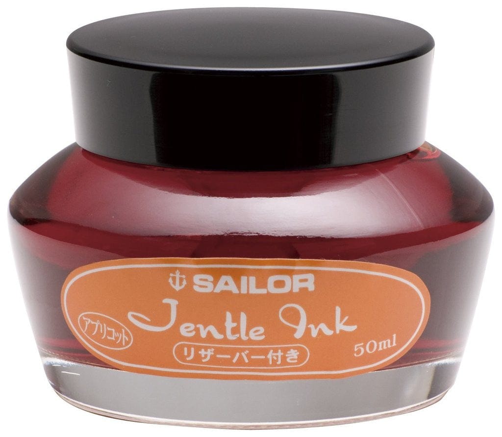 sailor jentle apricot fountain pen ink