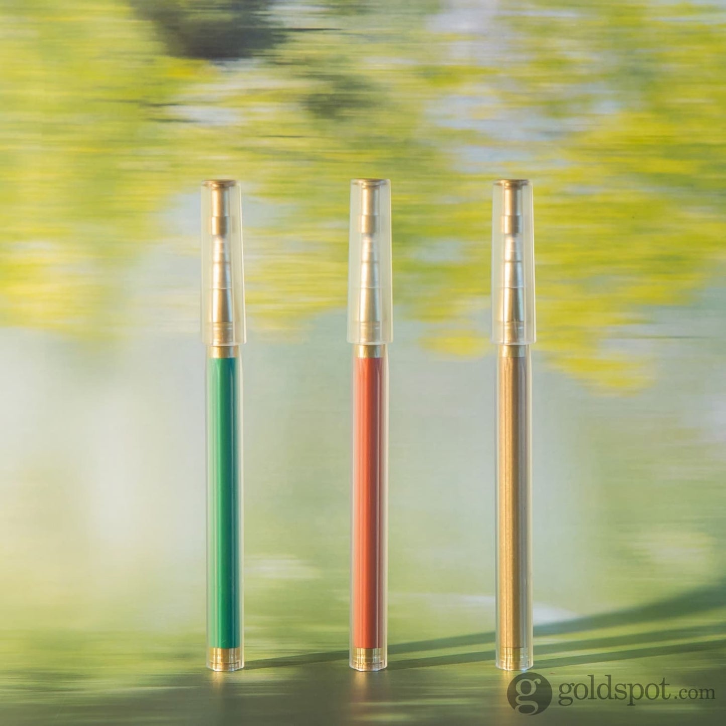 ystudio Glamour Evolve Elemental Rollerball Pen in Clear Orange Rollerball Pen