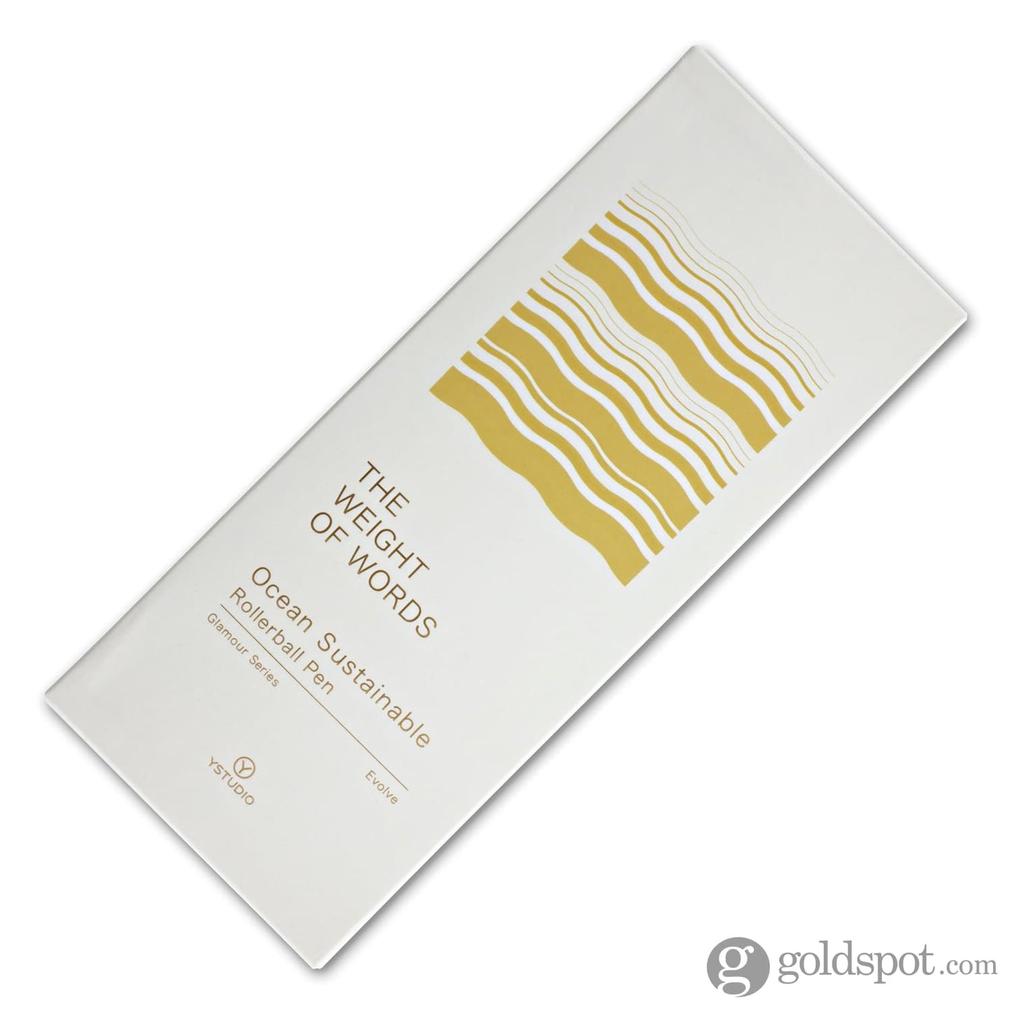 ystudio Glamour Evolve Ocean Sustainable Rollerball Pen in Dawn Yellow