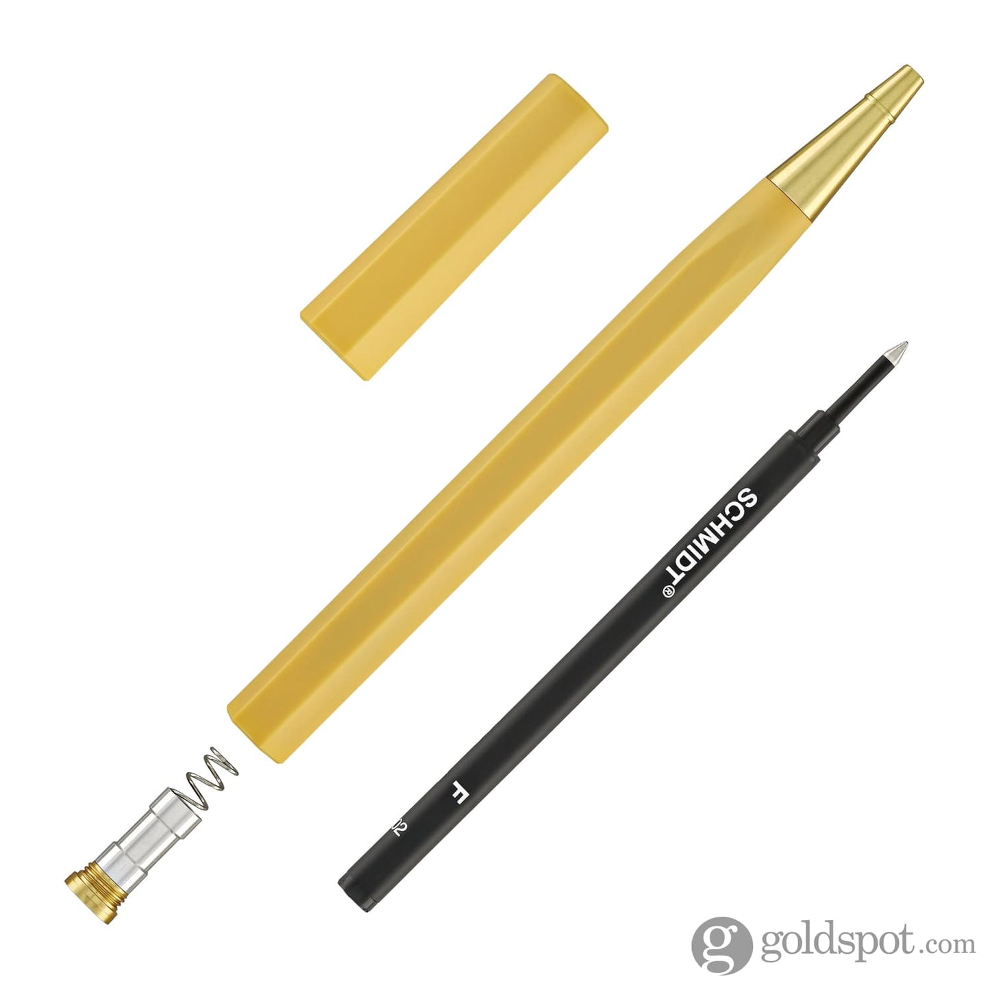 ystudio Glamour Evolve Ocean Sustainable Rollerball Pen in Dawn Yellow