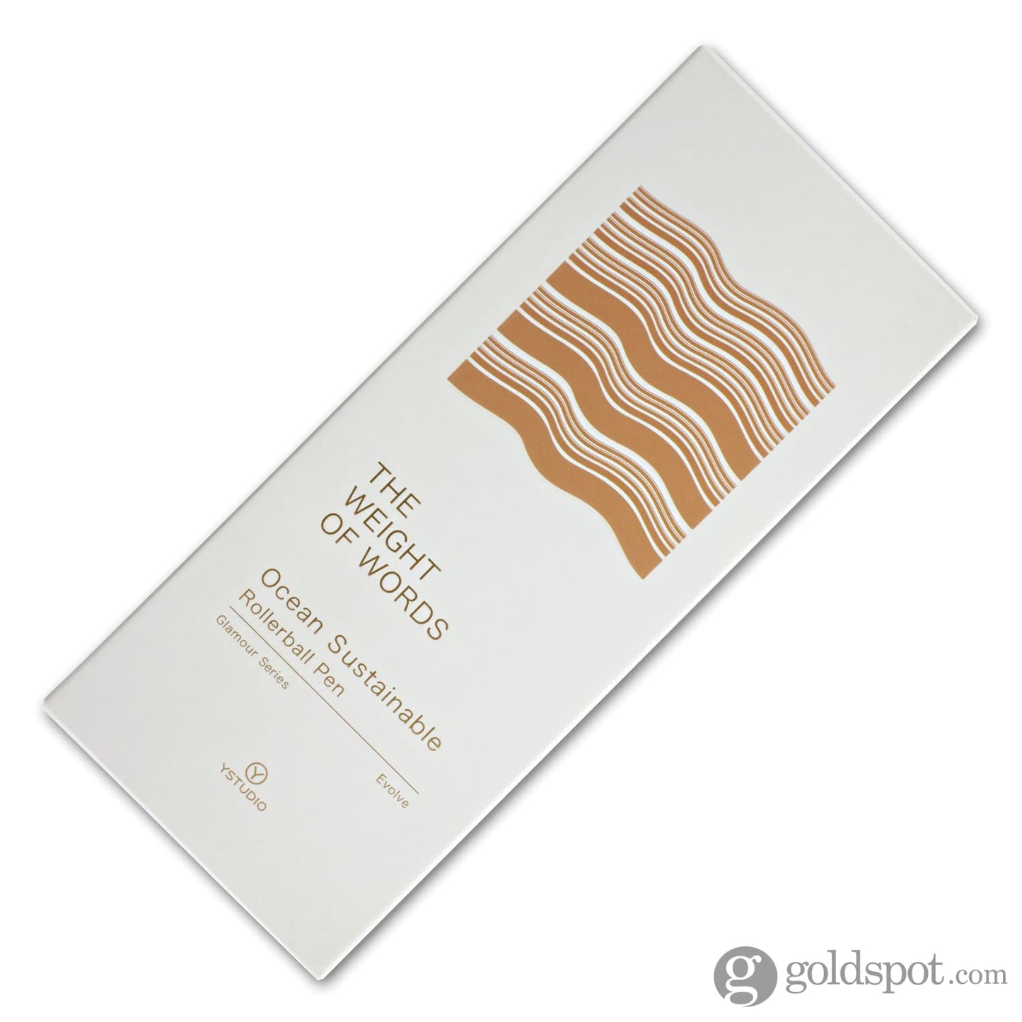 ystudio Glamour Evolve Ocean Sustainable Rollerball Pen in Orange Sunset