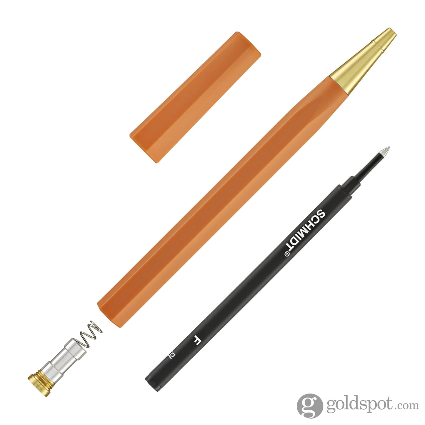 ystudio Glamour Evolve Ocean Sustainable Rollerball Pen in Orange Sunset