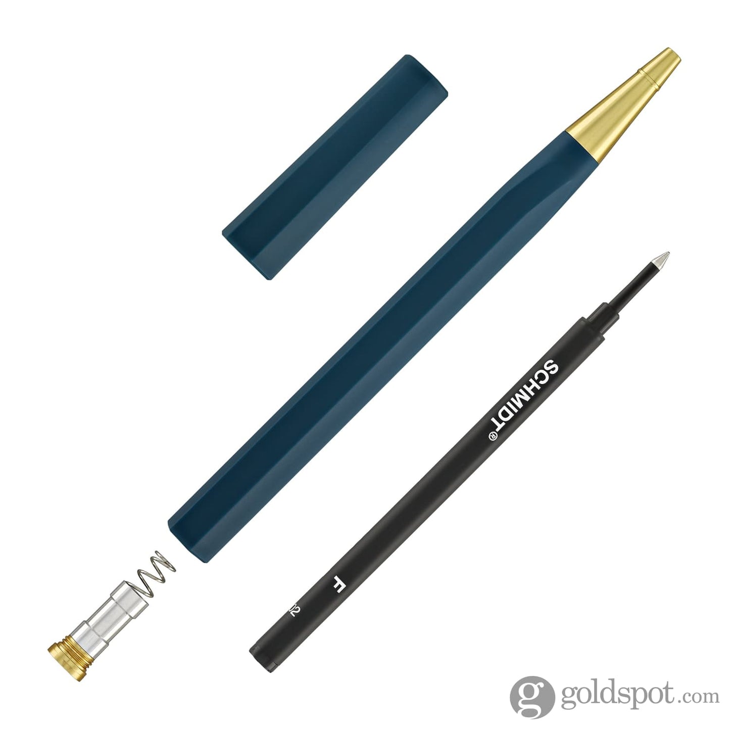 ystudio Glamour Evolve Ocean Sustainable Rollerball Pen in Sea Indigo