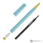 ystudio Glamour Evolve Ocean Sustainable Rollerball Pen in Sky Blue