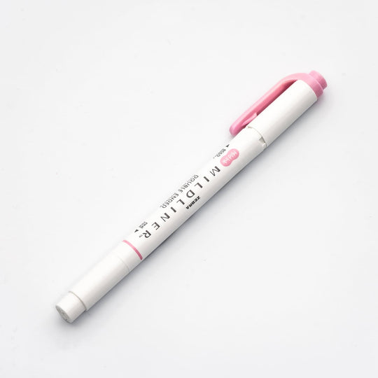 Zebra Mildliner Dual-Tip Highlighter in Pink