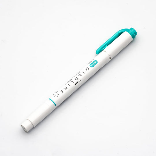 Zebra Mildliner Dual-Tip Highlighter in Summer Green