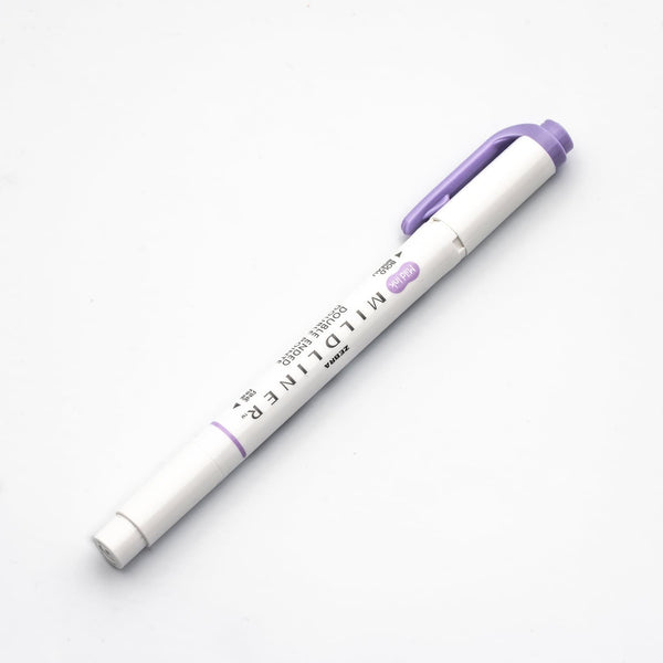 Zebra Mildliner Dual-Tip Highlighter in Violet Accessories