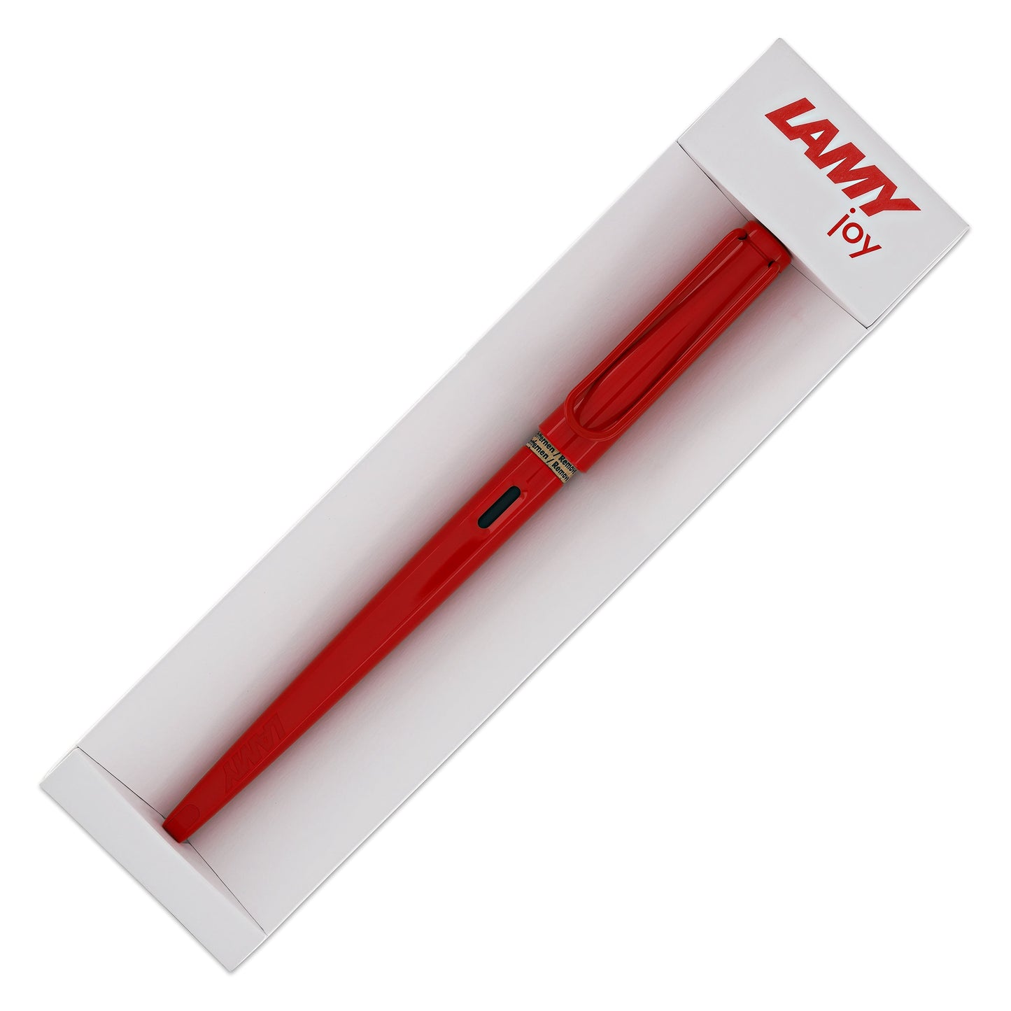 Lamy Joy Calligraphy Fountain Pen in Strawberry with Red Clip - 1.5 mm Stub Nib Fountain Pen