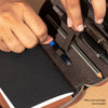 Endless Companion Leather Adjustable Pen Pouch - 2 Pens Brown Cases