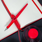 Lamy Joy Calligraphy Fountain Pen in Strawberry with Red Clip - 1.5 mm Stub Nib Fountain Pen