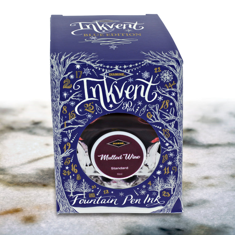 Diamine Inkvent Blue Edition Standard Bottled Ink in Mulled Wine - 50 mL Bottled Ink