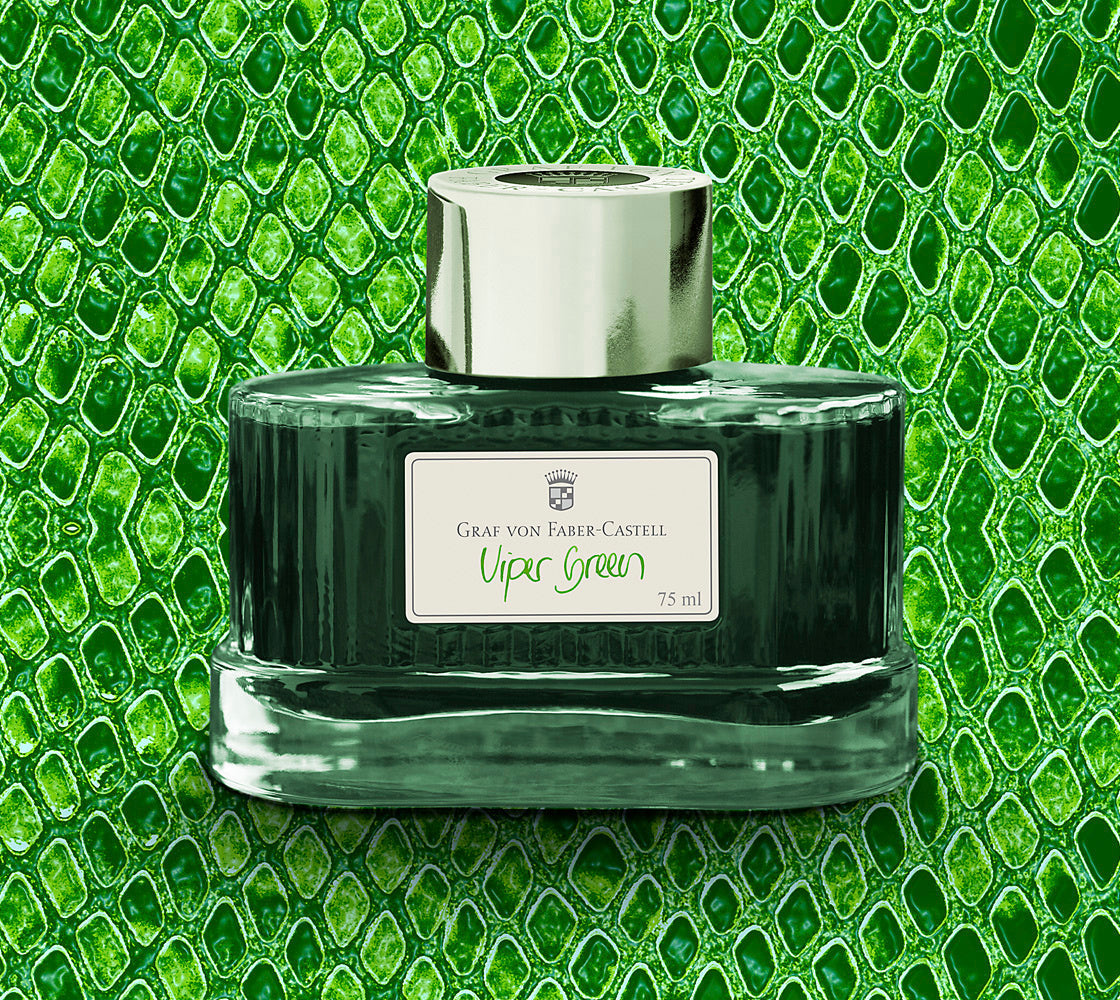 Graf von Faber-Castell Bottled Ink in Viper Green - 75 mL Bottled Ink