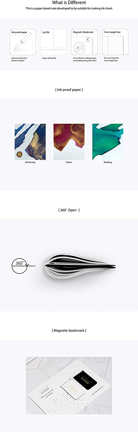 Nebula by Colorverse Notebook A5 in Snow White - Plain Notebooks Journals