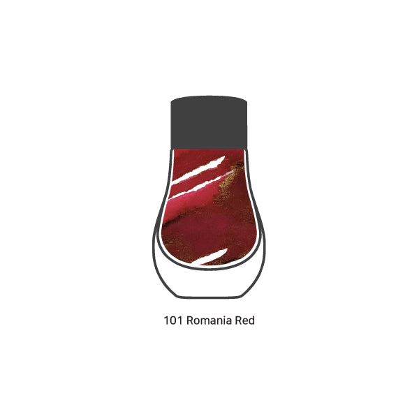 Dominant Industry Standard Series Bottled Ink in Romania Red - 25mL Bottled Ink