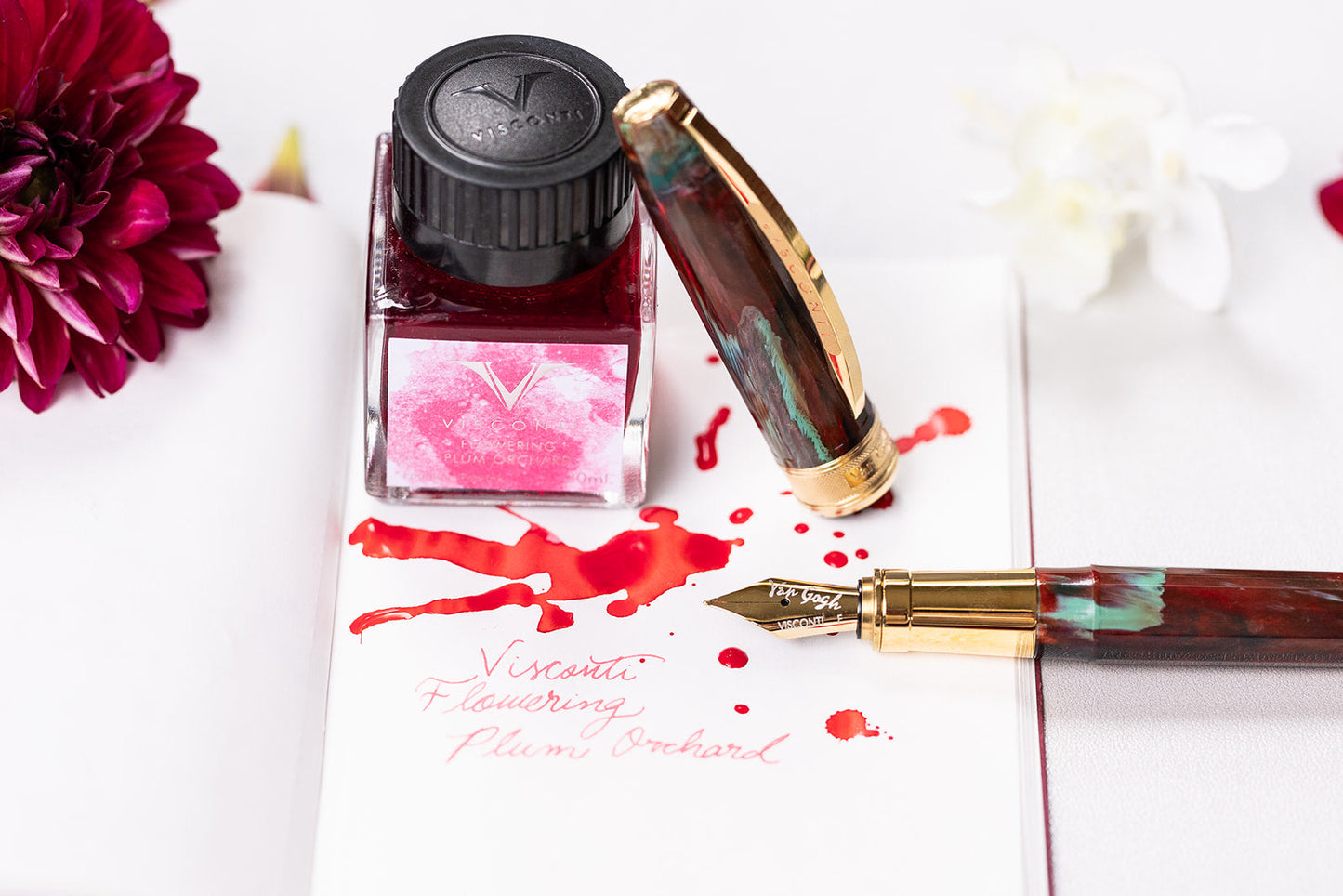 Visconti Van Gogh Fountain Pen in Flowering Plum Orchid Fountain Pen
