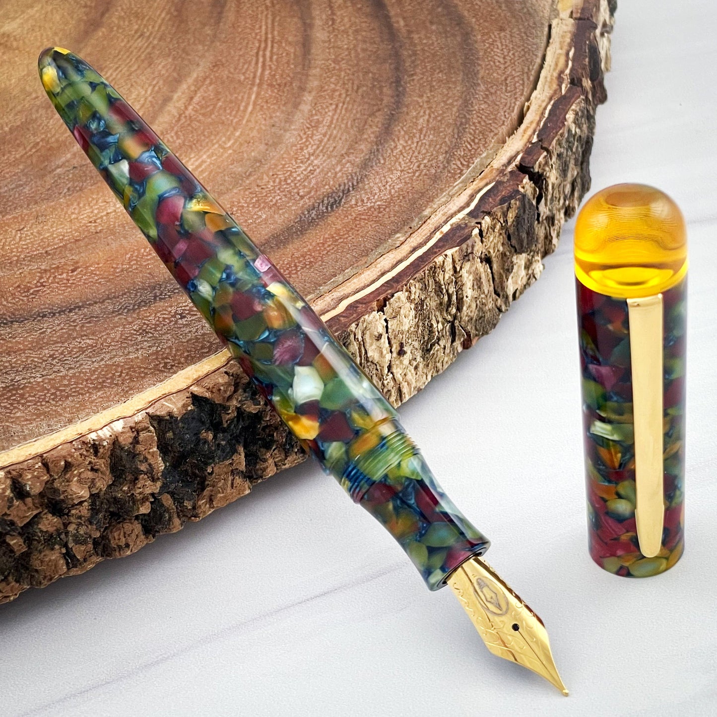 Edison Comet Fountain Pen in Brandywine Fountain Pen