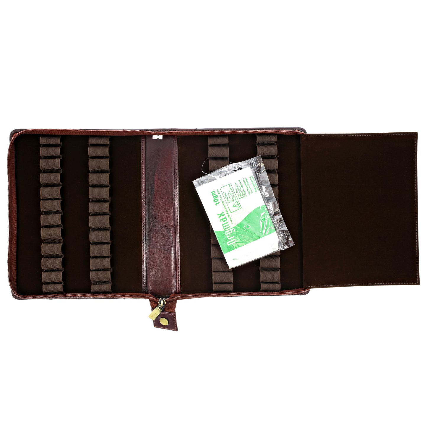 Girologio 24 Zippered Pen Case in Oxblood Cases