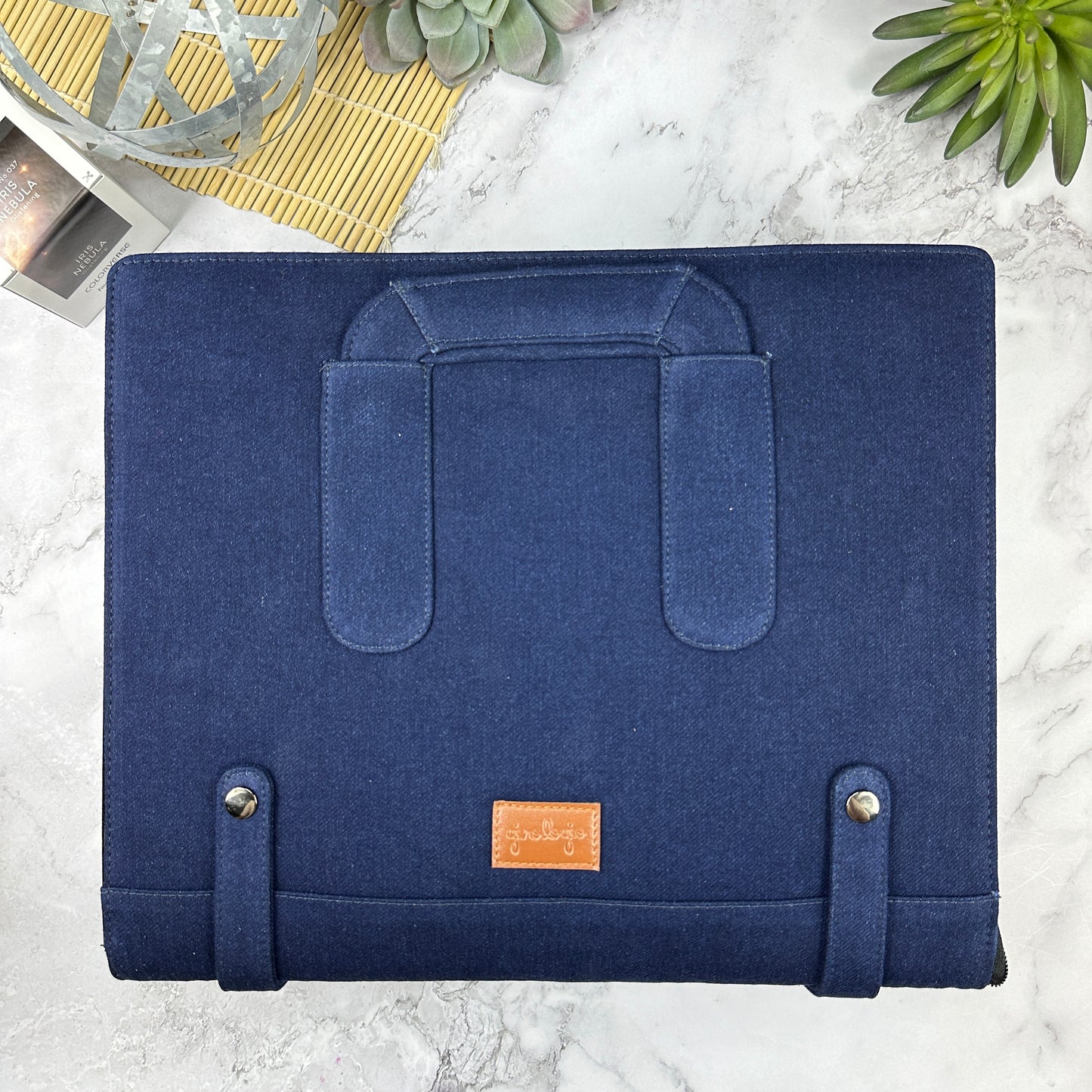 Girologio 96 Zippered Pen Case in Cotton Denim Cases