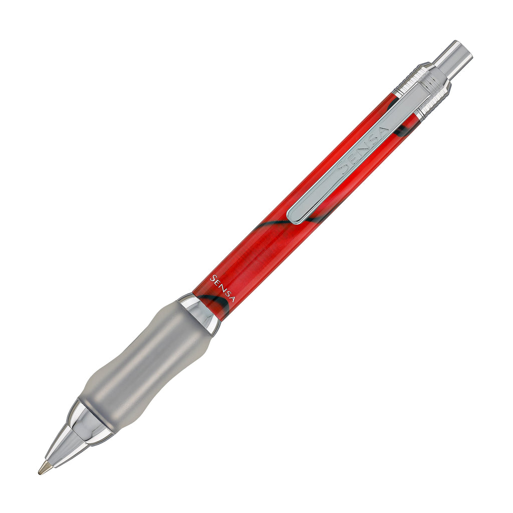 Sensa Click Plasmuloid Ballpoint Pen in Crimson Burgundy Pearl Ballpoint Pens