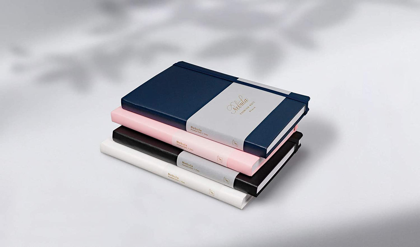 Nebula by Colorverse A5 Notebook in Snow White - Ruled Notebooks Journals