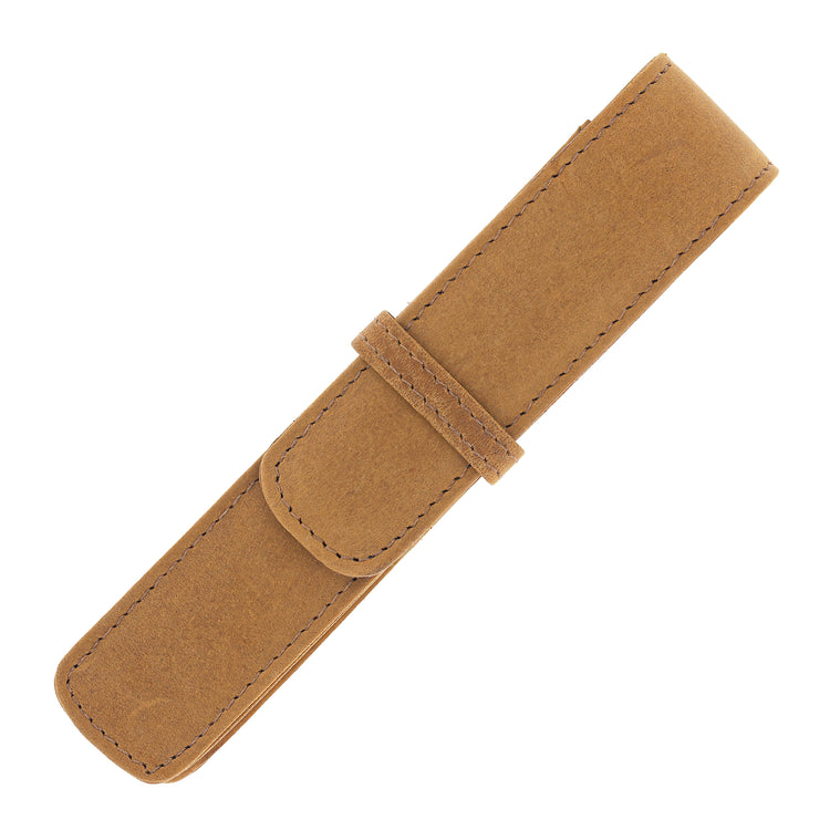 Girologio Single Pen Case in Saddle Tan Cases