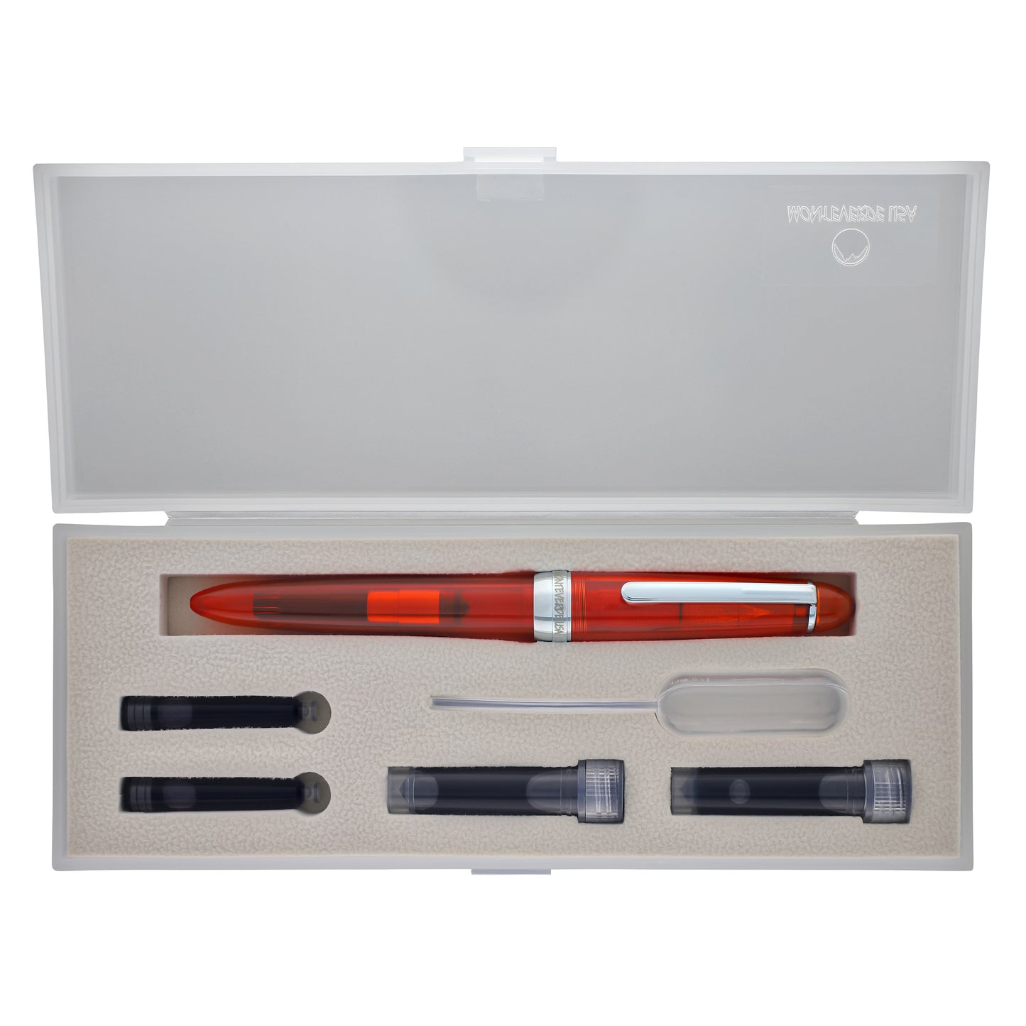 Monteverde Monza ID Fountain Pen in Orange - Flex Nib