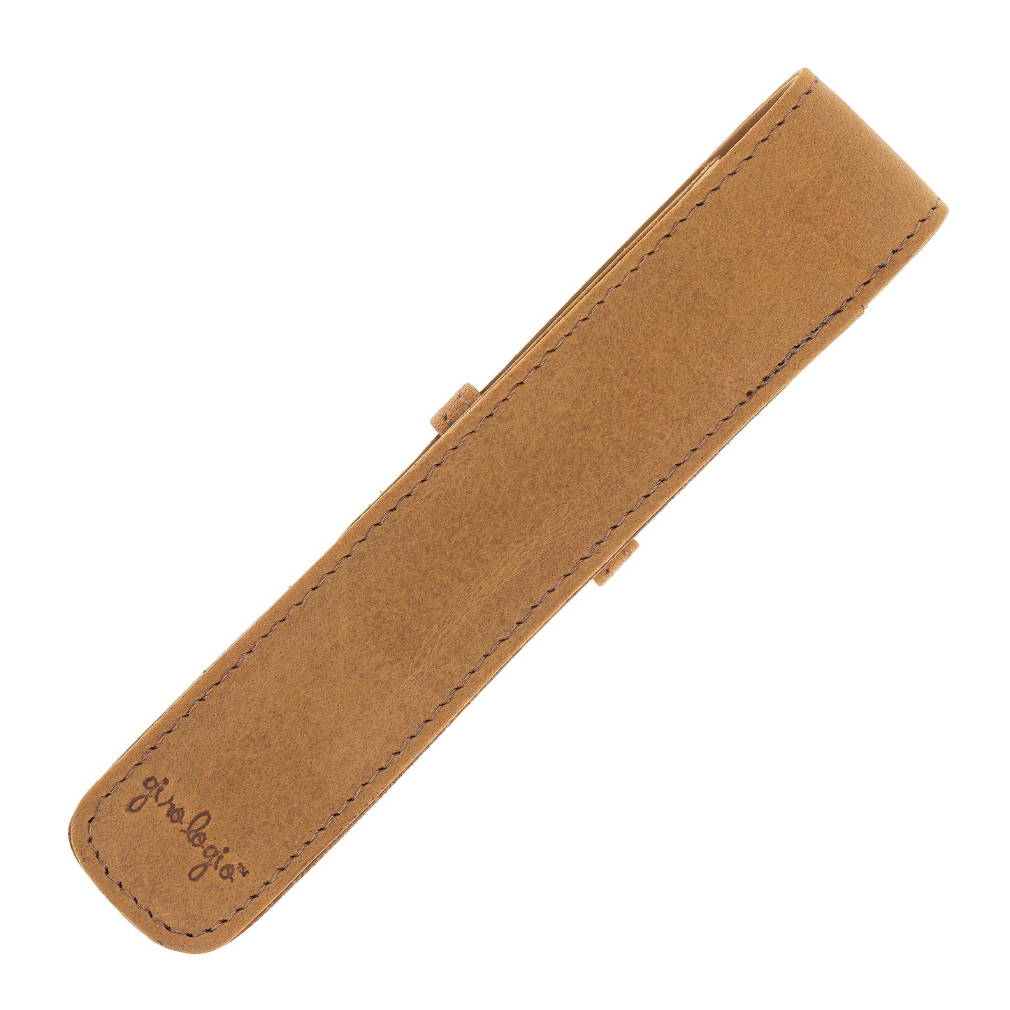 Girologio Single Pen Case in Saddle Tan Cases