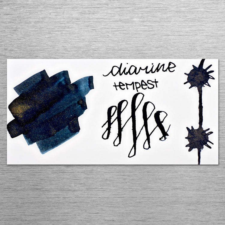 Diamine Inkvent Red Edition Shimmer Bottled Ink in Green Tempest - 50 mL Bottled Ink