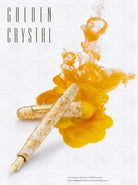 Penlux Masterpiece Grande Fountain Pen in Golden Crystal Fountain Pen
