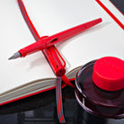 Lamy Joy Calligraphy Fountain Pen in Strawberry with Red Clip - 1.5 mm Stub Nib Fountain Pen