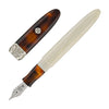 Kilk NovoBaroque Fountain Pen in Two Tone Tortoise Silver Trim Fountain Pen