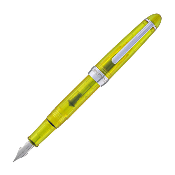 Monteverde Monza ID Fountain Pen in Yellow - Flex Nib