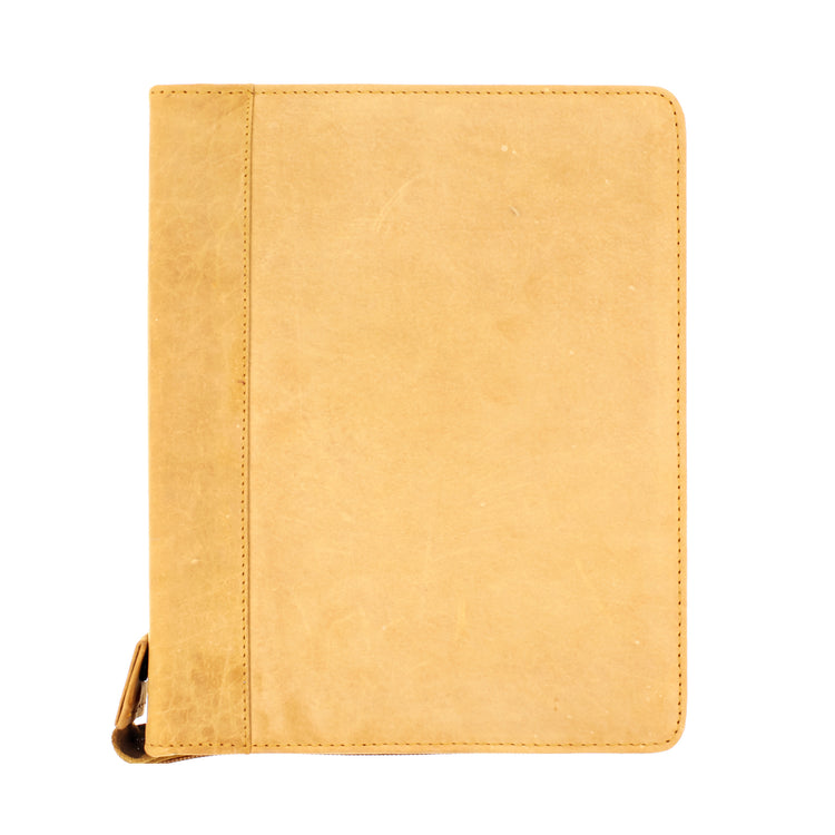 Girologio 24 Zippered Pen Case in Saddle Tan Cases