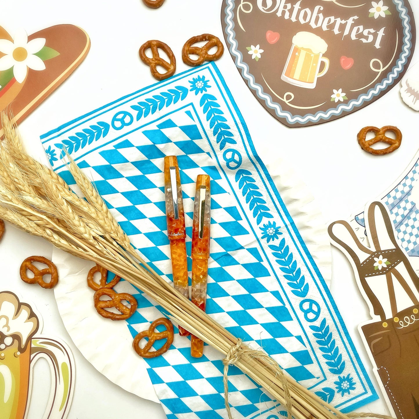 Esterbrook Camden Fountain Pen in Oktoberfest with Palladium Trim Fountain Pen