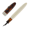 Kilk NovoBaroque Fountain Pen in Two Tone Tortoise Silver Trim Fountain Pen