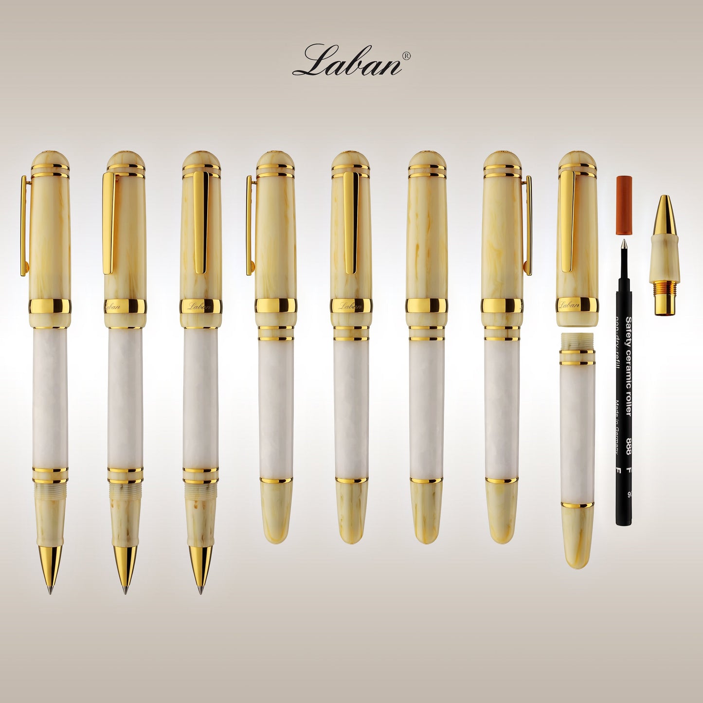 Laban Rollerball Pen in Snow Rollerball Pen