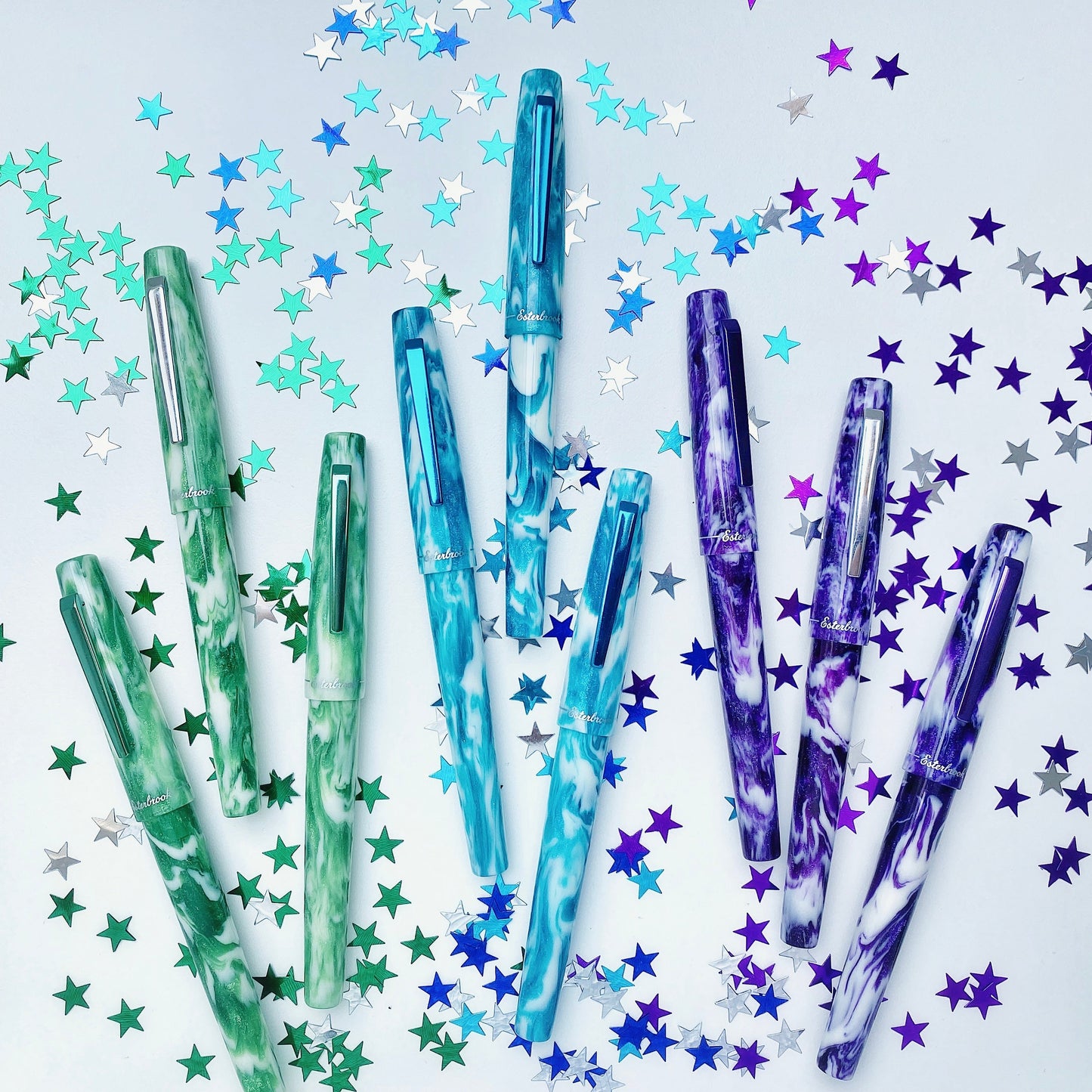 Esterbrook Camden Northern Lights Fountain Pen in Manitoba Blue Fountain Pen