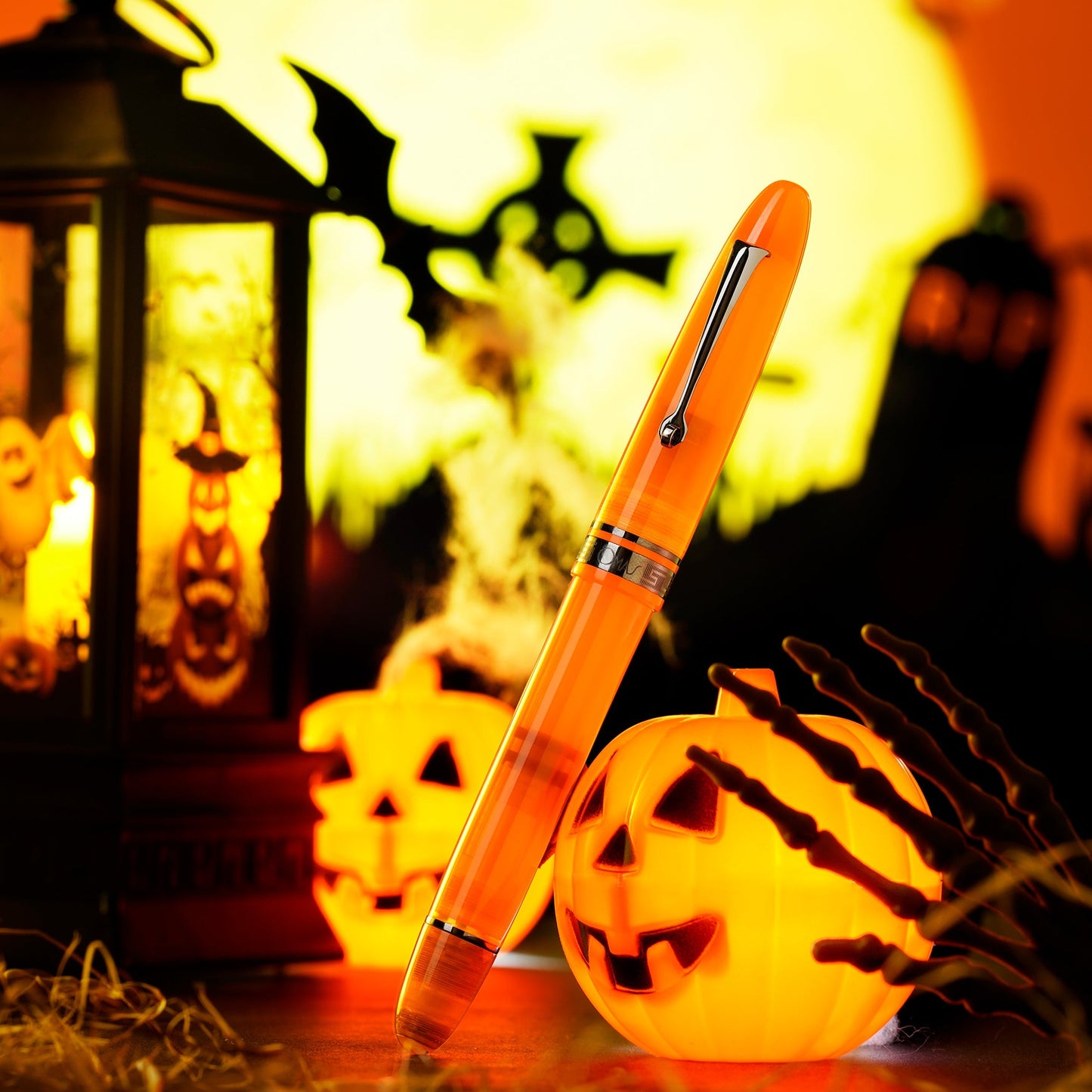 Omas Ogiva Fountain Pen in Arancione with Black Trim Fountain Pen