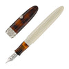 Kilk NovoBaroque Fountain Pen in Two Tone Tortoise Silver Trim Fountain Pen