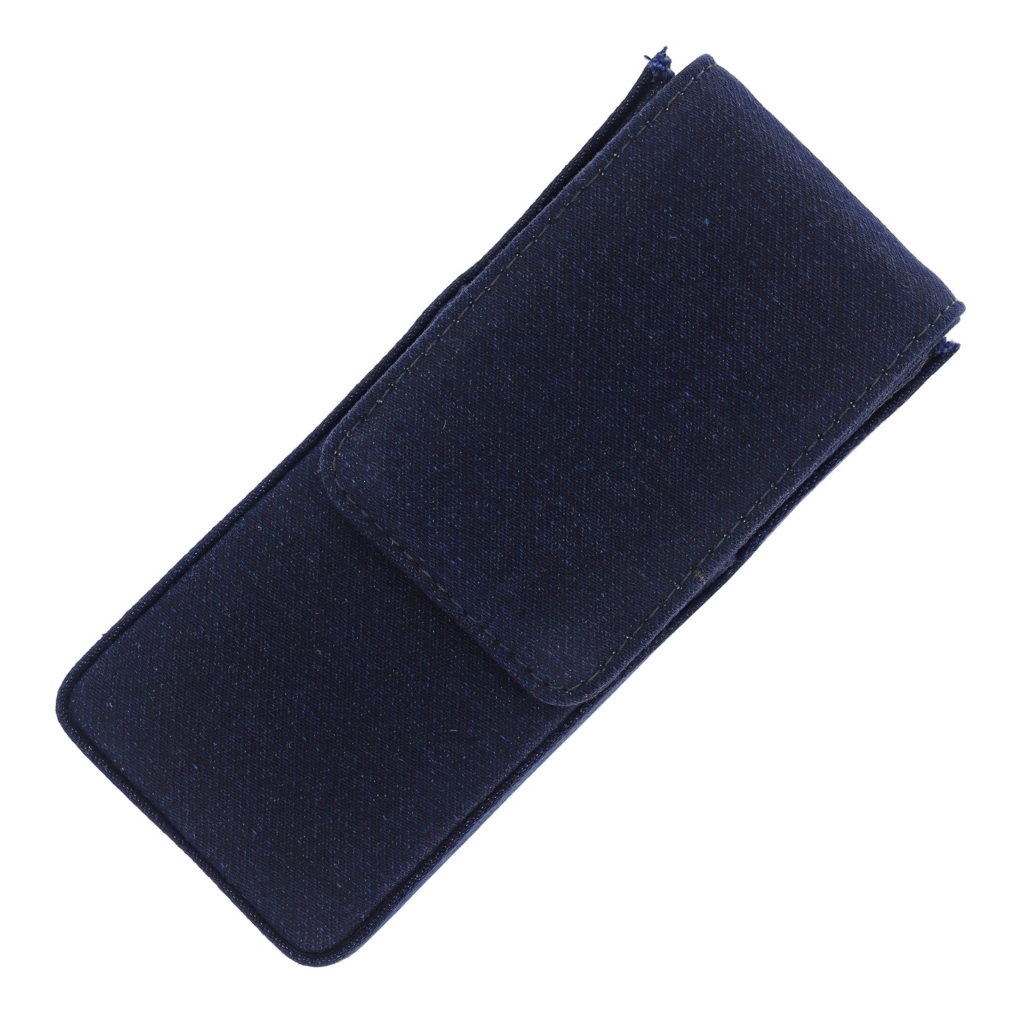 Girologio Cotton Denim Triple Magnetic Closure Pen Case Cases