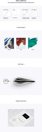 Nebula by Colorverse A5 Notebook in Snow White - Ruled Notebooks Journals