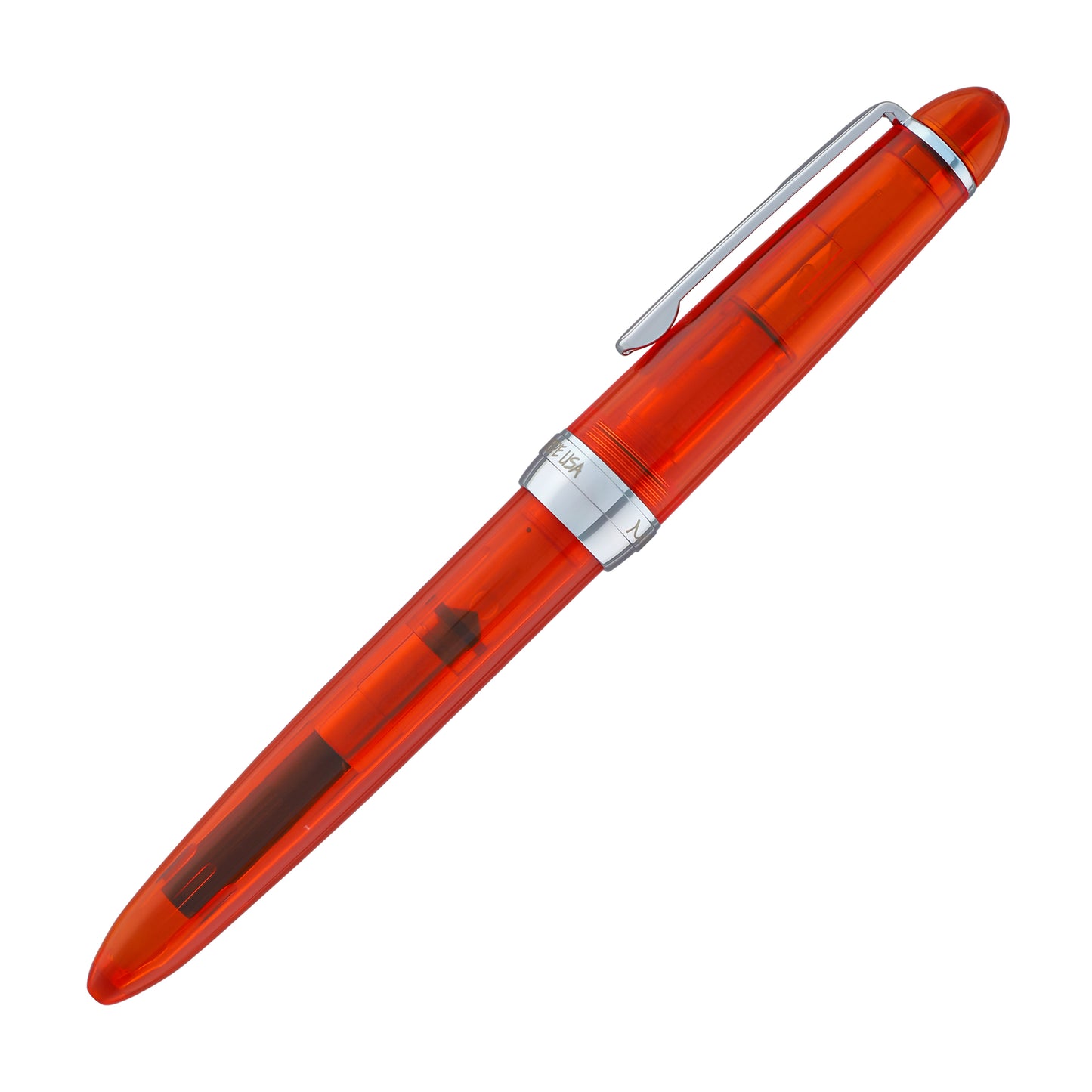 Monteverde Monza ID Fountain Pen in Orange - Flex Nib