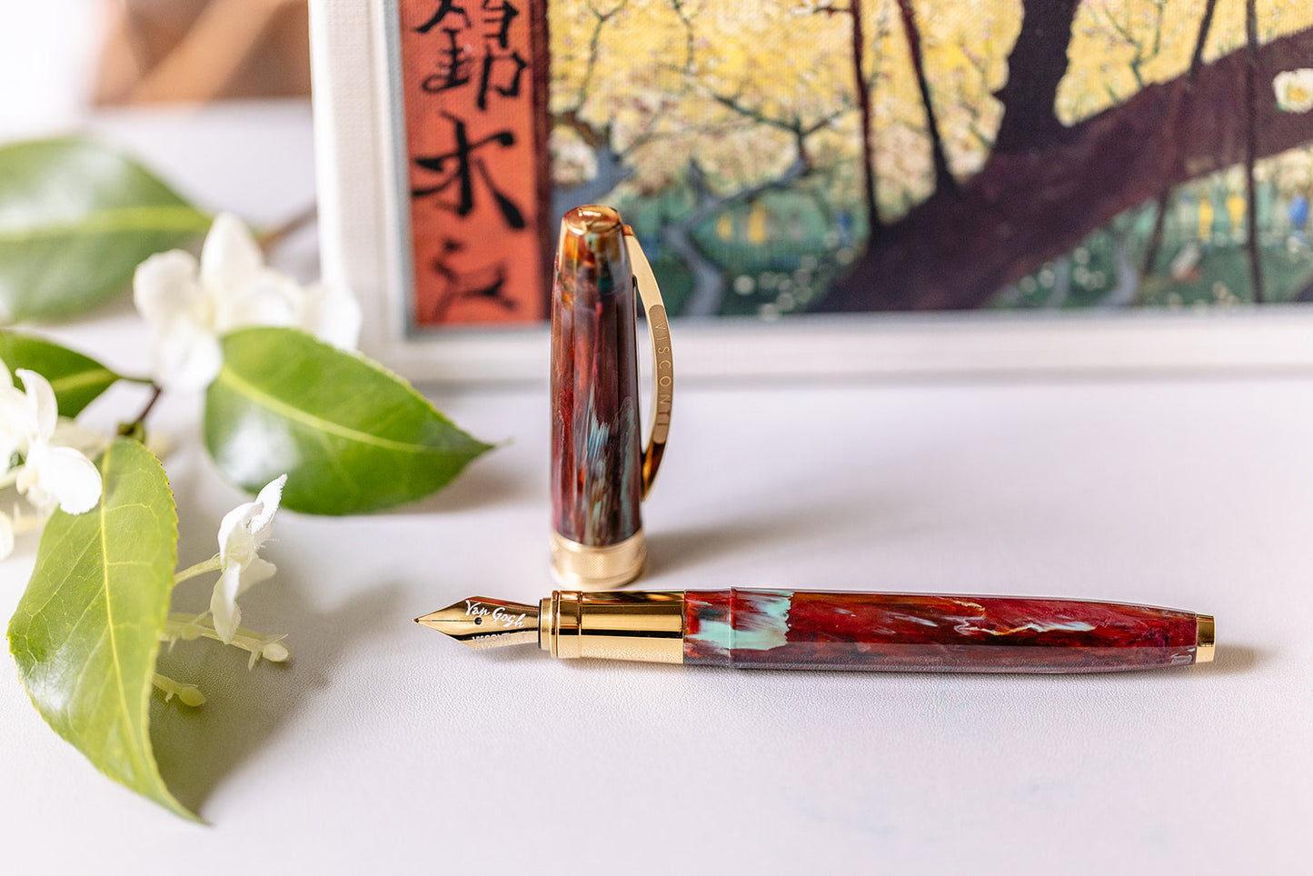 Visconti Van Gogh Fountain Pen in Flowering Plum Orchid Fountain Pen