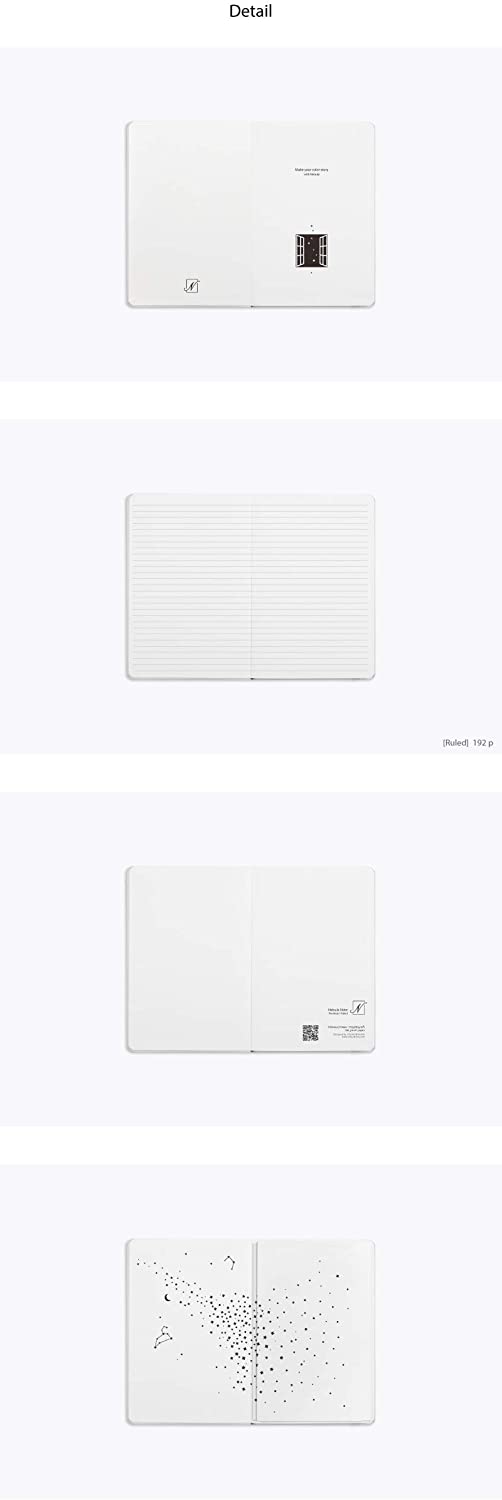 Nebula by Colorverse A5 Notebook in Snow White - Ruled Notebooks Journals